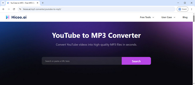 01 Hicoo YouTube to MP3 Converter