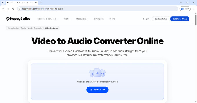 10 HappyScribe Video to Audio Converter
