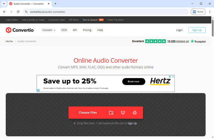 03 Convertio Audio Converter