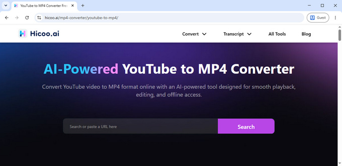 01 YouTube to MP4 converter