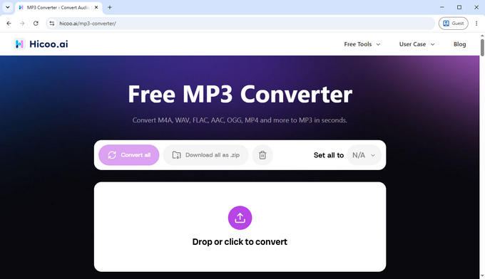안전한 온라인 MP3 파일 변환기