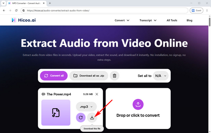 03 Download your audio file